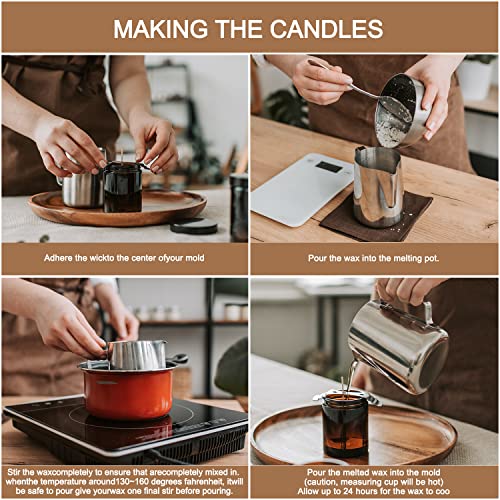 Natural Soy Wax for Candle Making 10 lb Bag Soy Wax Flakes,DIY Candle Wfmolcand