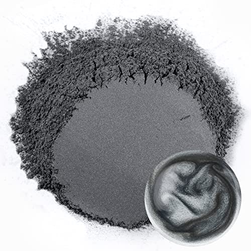 Ceya Mica Powder, 5.3oz/ 150g Charcoal Grey Pearlescent Effect Colorant Pigment Powder for Epoxy Resin,Tumblers, Slime Bath Bomb, Soap Dye, Slime, ceya