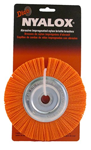 Dico 541-756-6 Nyalox Bench Brush 6-Inch Orange 120 Grit Dico