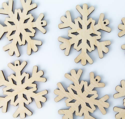 ALL SIZES BULK (12pc to 100pc) Unfinished Wood Wooden Laser Cutout Fancy Snowflake Dangle Earring Jewelry Blanks Shape Crafts Made in Texas Texan Wood Crafts