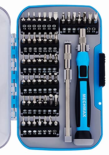 MECHMAX Magnetic Precision Screwdriver Bits Set 51 Piece, Pentalobe Screwdriver Bits for Apple iPhone, Macbook, Y Type for Game Console, Smart Phone,