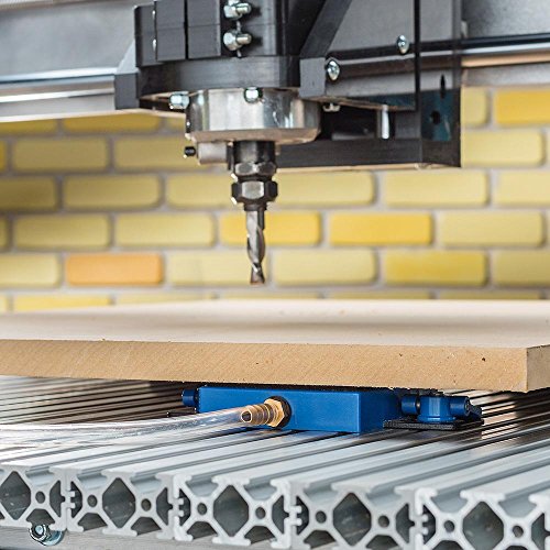 Vacuum Clamp Pod Kit w/T Bolt, Fold Down Knobs, Vacuum Hose, Barbed Brass Fitting, & Vacuum Gasket – CNC Clamps for CNC Projects, Routed Signs and ROCKLER