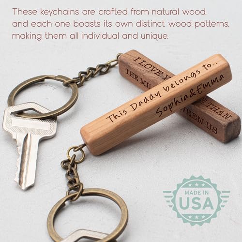 Custom 4 Sided Keychain, Personalized Key Chain with Name, Message | Cherry | Engraved Keychain for Men, Women, Boyfriend, Girlfriend, Customizable Personalized Favors