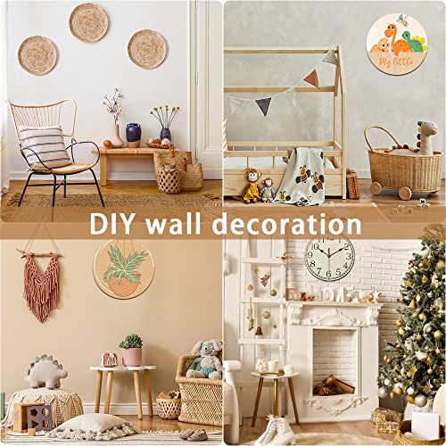 JOICEE 12PACK Wood Rounds for Crafts, 12 Inch Unfinished Wood Circles Discs for Door Hanger Sign Blank, Particle Board for Wreath Boards Crafts JOICEE