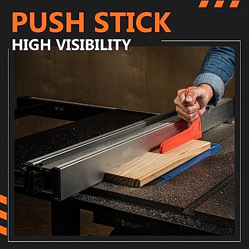 POWERTEC 71818 Safety Kit Featherboard | Push Sticks and Push Blocks for Table Saws, Router Tables, Band Saws & Jointers, 5-Piece Set POWERTEC