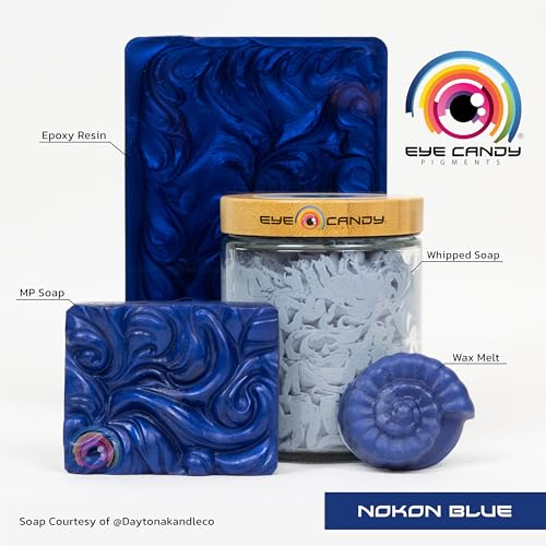 Eye Candy Premium Mica Powder Pigment “Nokon Blue” (50g) Multipurpose DIY Arts and Crafts Additive | Woodworking, Epoxy, Resin, Paint, Nail Polish, Eye Candy