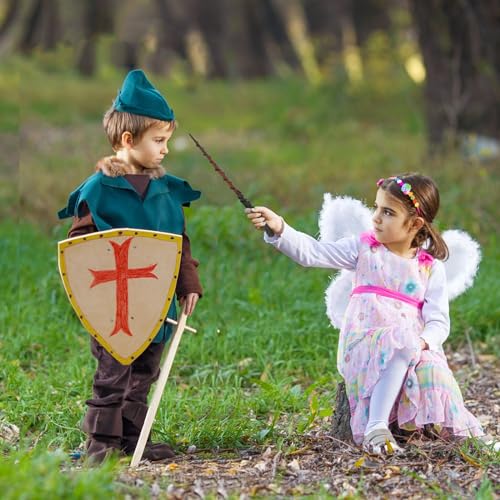 MEZOOM 8pcs Wizard Wand Craft Kit Wooden Magic Wand Making Kit Make Your Own Wizard Wand for Kids Adults Wizard Themed Party Cosplay Sunday School MEZOOM