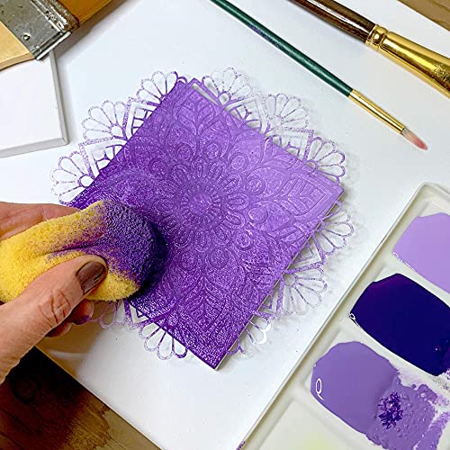 Easy Cut Stencil Sheet Set of 24-12”x12” Acetate Mylar for Cricut Vinyl Cutting – Craft Material ZICOTO