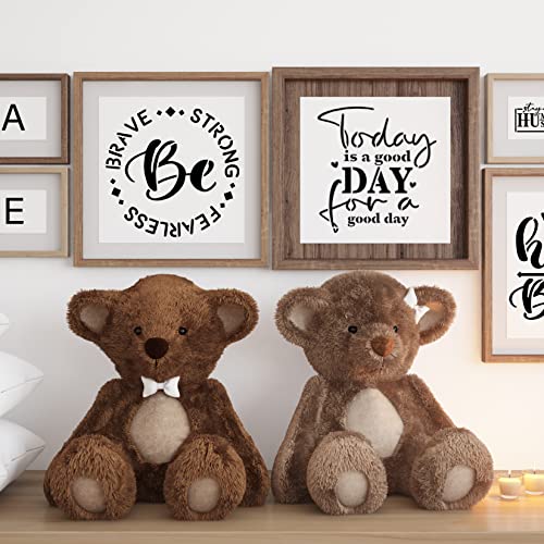 Word Stencils for Painting On Wood Sign Canvas Fabric, Reusable Welcome Farmhouse Burning Inspirational Art Craft Paint Stencil for Shirt Family Pkqon