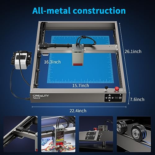 Official Creality Falcon 2 Laser Engraver, 40W Output Laser Engraver Machine, DIY Laser Cutter and Engraver Machine with Air Assist, 25000mm/min Creality
