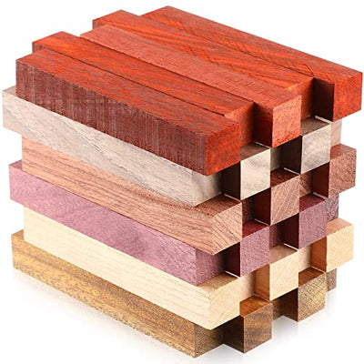 Sasylvia 30 Pieces Exotic Wood Pen Blanks Pen Turning Supplies DIY Crafts Pen Turning Kit for DIY Crafts, 5 x 3/4 x 3/4 Inches (Gorgeous)