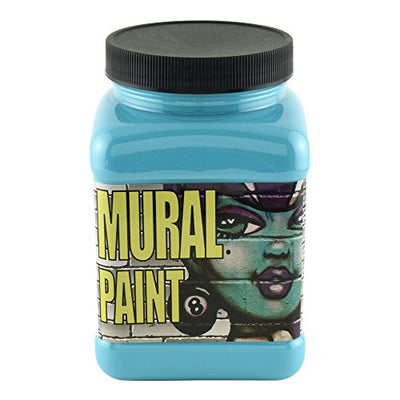 Chroma Acrylic Mural Paint for Interior and Exterior Murals - Lightfast, Mixable, Hard-Wearing Vibrant Pigment, 16 Oz Calypso (2472)