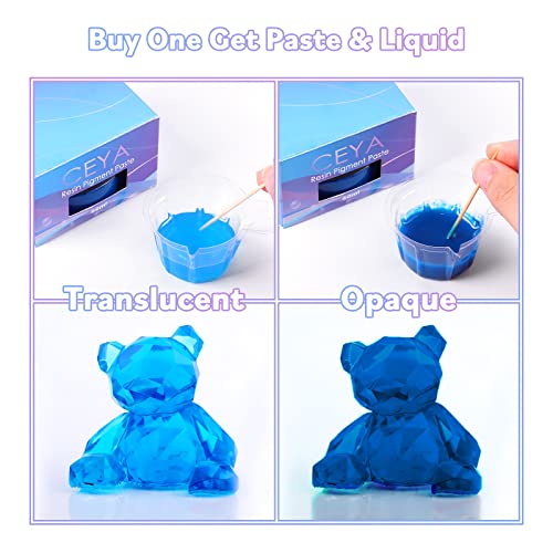 Ceya White Resin Pigment Paste, 3.5oz/100g Epoxy Dye Pigment Opaque Epoxy Resin Tint Higher Concentrated Colorant for Resin Coloring, Crafts ceya