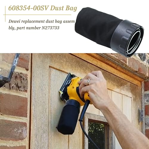 608354-00SV for DeWalt Sander Dust Bag ,380412-00 Replacement For DeWalt orbital sande 25708 27707 27708 2771 (2pack) KAZFFD