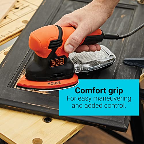 BLACK+DECKER MOUSE 1.2 Amp Electric Detail Sander (BDEMS200C) BLACK+DECKER