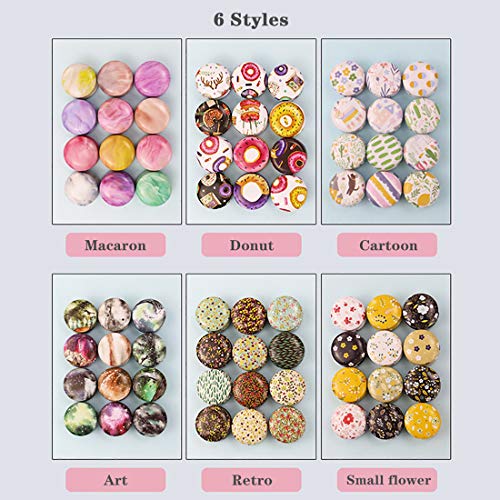 FineInno 12PCS Christmas Tinplate Box, Empty Tin Jars Round Aluminum Cans Aromatherapy Metal Tins with Lids Mini Candle Jars Containers Balm,Stud FineInno