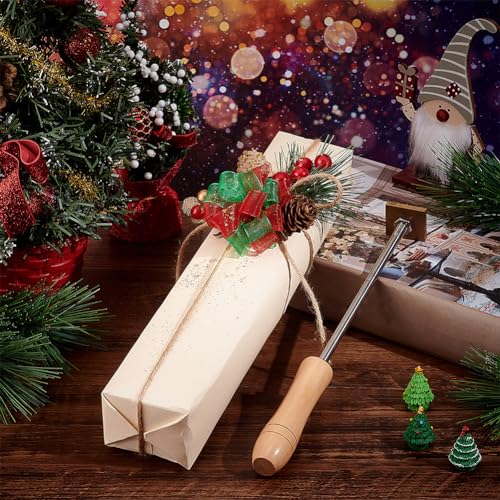 OLYCRAFT Unfinished Bamboo Wooden Storage Box with Hinged Lid - 12x2.2x1.8 Inch Rectangular Pencil and Branding Iron Box OLYCRAFT