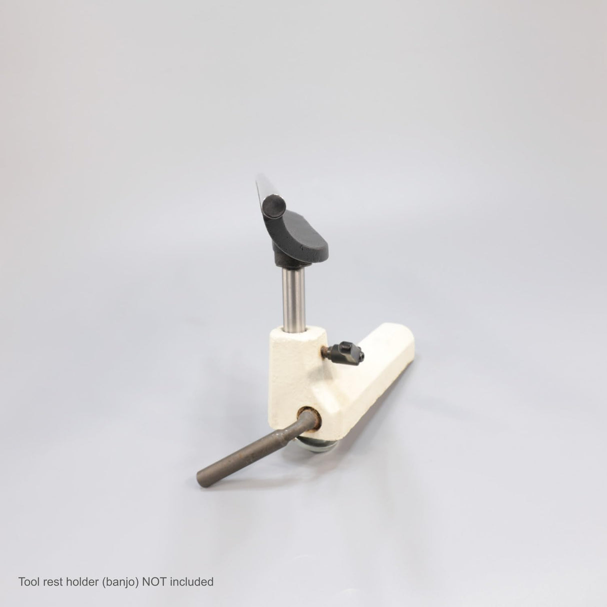 Hurricane Turning Tools, 12" Tool Rest with Hardened Steel Rod For Wood Lathe, 4" Post Length, 5/8" Diameter Post Hurricane Turning Tools