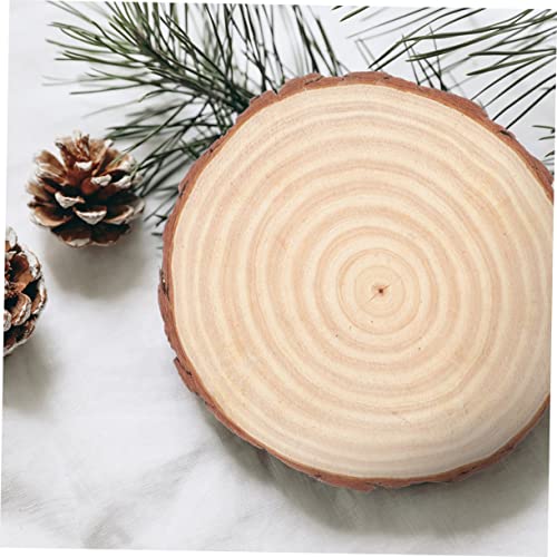 BESPORTBLE Painting Blank Board Unfinished Wood Slices Round Wooden Discs Round Wood Slabs Unfinished Wood Shapes Blank Wood Slice Wood Rounds Wooden BESPORTBLE