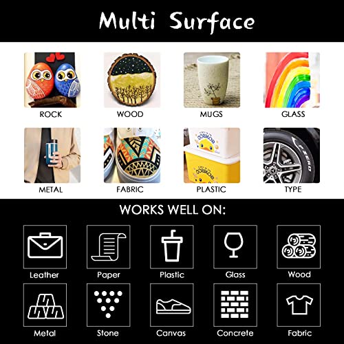 LOONENG Gold Marker Metallic, Fine Point Gold Markers Permanent Metallic for Adult Coloring, Black Paper, Scrapbook, Artist Illustration, Crafts, LOONENG