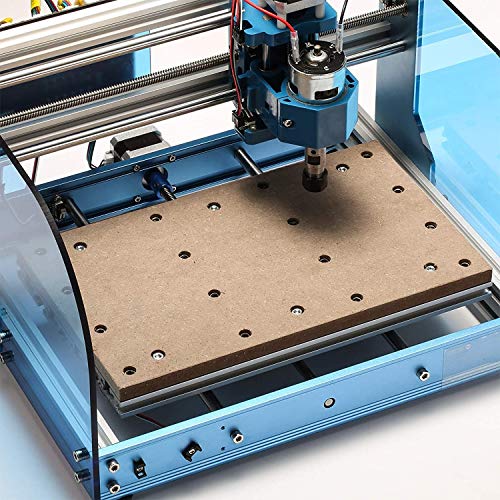 Genmitsu CNC MDF Spoilboard Table for 3018 CNC Router Machine, 30 x 18 x 1.2cm (11-4/5''x 7''x 1/2''), M6 Holes (6mm), Screws and Nuts Included Genmitsu