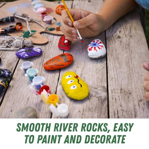 PGN 40 River Rocks for Painting - Stimulate Your Children’s Creativity with Our Painting Rocks for Kids - Flat and Smooth- Fun & Engaging Rock PGN