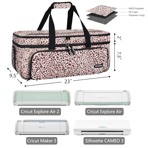 IMAGINING Carrying Case for Cricut Maker 3, Cricut Bag with Cover for Cricut Explore Air 2, Explore 3, Cricut Storage Organizer with Pockets for IMAGINING