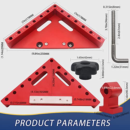 HFM 45 Degree Featherboard Bevel Cut Fence Table Saw Accessories Fits Standard 3/8" x 3/4" Miter Slot For auxiliary woodworking tools Making picture Heavy fog mountain