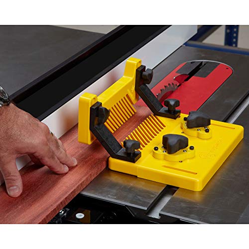 Magswitch Woodworking Tools Starter Kit and Accessories, with Featherboard, Mounting Push Block, and Welding Magnetic Base Clamp Holder for Table Saw Magswitch