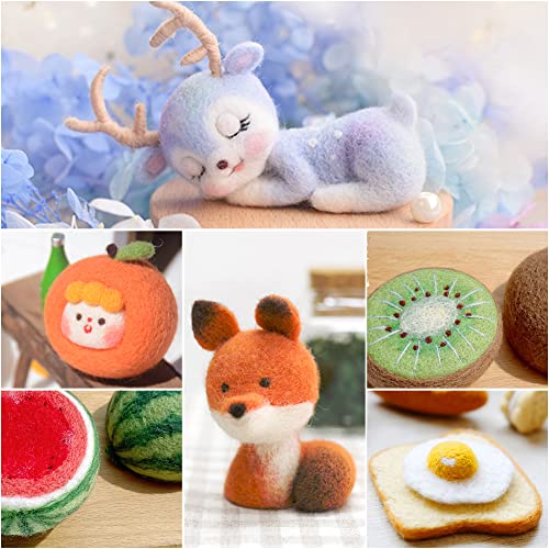 Veroave Needle Felting Starter Kit with Storage Bag, 385 Pcs Complete Needle Felting Tools and Supplies, Wool Felting Kit with Wool Felt Tools and Veroave