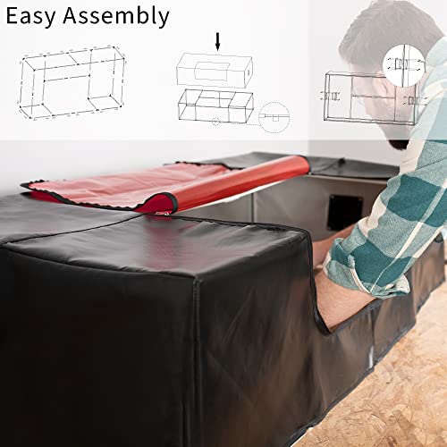 VIVO Extra Large Laser Engraver Enclosure with Exhaust Ports, Fire Retardant Laser Engraving Machine Protective Cover, Fits Large Lasers and Diode VIVO