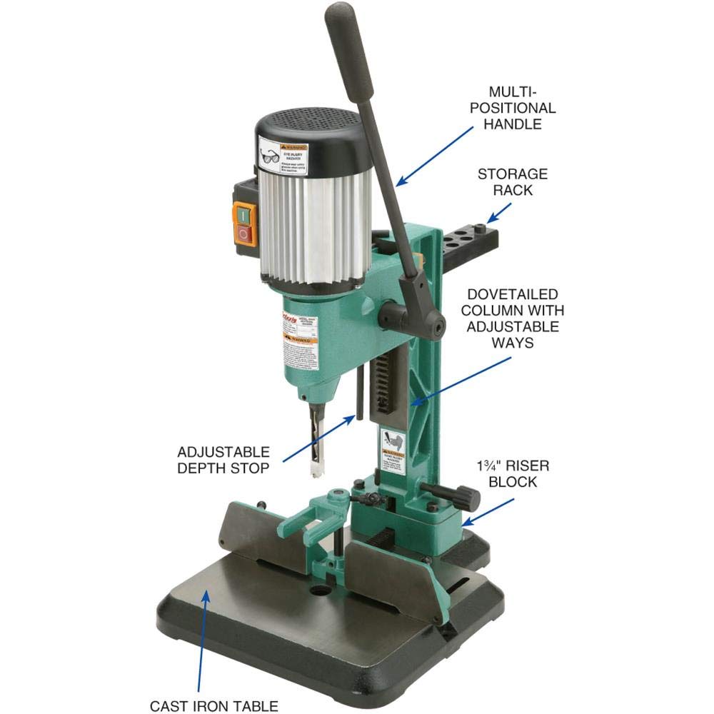 Grizzly Industrial G0645-1/2 HP Benchtop Mortising Machine Grizzly Industrial
