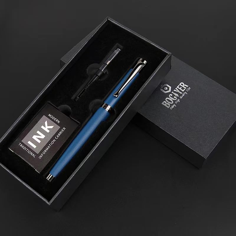 BOCIYER Luxury Fountain Pen Set,Ink Pen for Smooth Writing,Medium Nib,Includes 10 Ink Cartridges&Ink Converter,Best Pen Gift Case for Men & BOCIYER