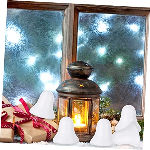 KALLORY 160 pcs Ring The Bell Unfinished Christmas Hanging Pendant Model Hanging Bell Graffiti Lovely Christmas Pendants Decorations for Home KALLORY