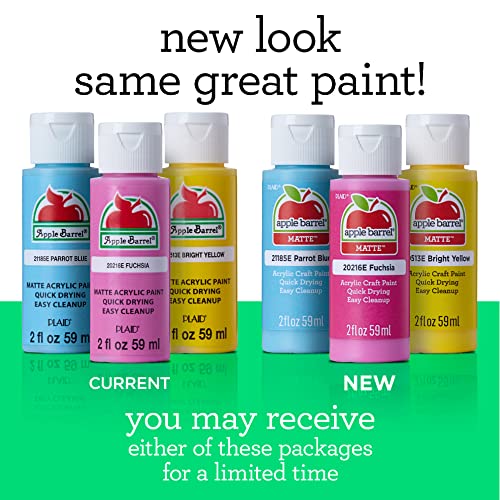Apple Barrel PROMOABMP22 Holiday, 32 Piece DIY Set Featuring 26 Paints, 2 Mod Podge Acrylic Sealers and 4 Foam Brushes, Multi 56 Fl Oz Apple Barrel