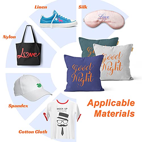 CAREGY Heat Transfer Vinyl for T-Shirts 12in.x10in. 15 Sheets-Iron On Vinyl HTV Bundle CAREGY