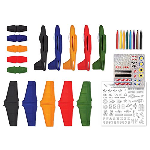 Creativity for Kids Stunt Squadron Craft Kit - Create 5 Foam Planes Faber-Castell