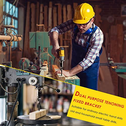 Square Hole Drill Bit Adapter for Drill Machine Accessory, Easy Installation and Disassembly, Mortising Attachment for Drill Press, Woodworking Suteng