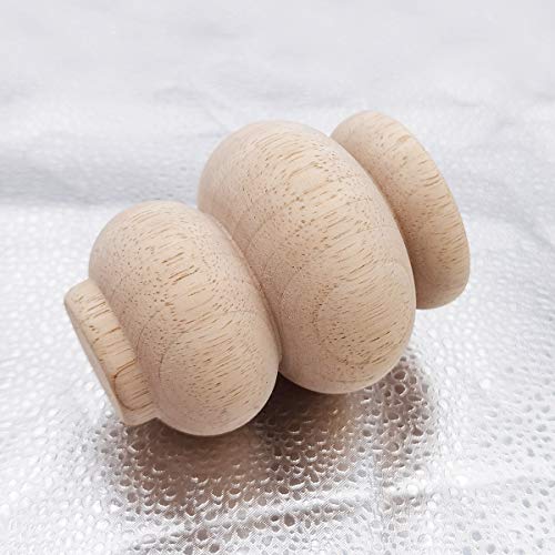 Btibpse Wood Furniture Legs 4 Inch Sofa Couch Chair Ottoman Loveseat Cabinet Legs Replacement Feet Unfinished Bun Foot Pack of 4 Btibpse