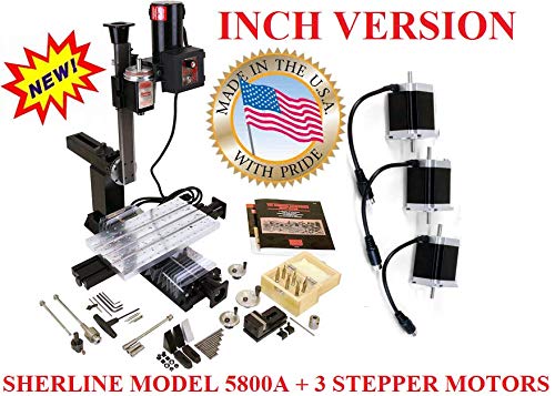 Sherline 8580A Windows Turnkey 18" INCH Next Generation Mill CNC System. + USB Controller + Package"A" + Dell Latitude Laptop Computerized Sherline CNC control (Windows OS)