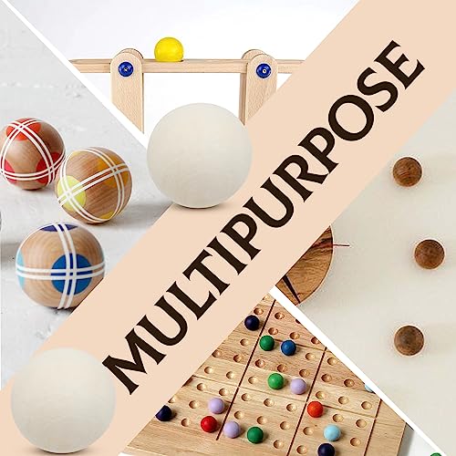Uenhoy 50 Pcs Wooden Round Ball 1 Inch Unfinished Natural Wood Balls Wooden Spheres for Crafts and DIY Projects Uenhoy