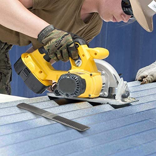 Wood Rasp 2 Packs with Premium Grade High Carbon Hand File and Round Rasp, Half Round Flat & Needle Files. Best Wood Rasp Set for Sharping Wood and Roontin