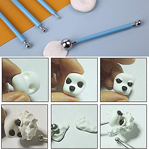 14 PCS Dotting Tools Ball Styluses with Box, Dotting Tools Set Rock Painting, Pottery Clay Modeling Embossing Nail Art LOKUNN