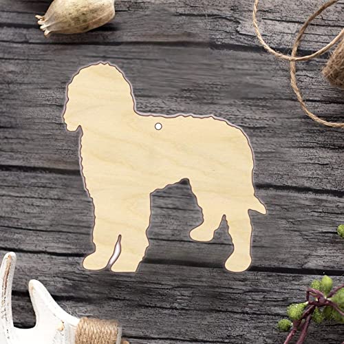 Goldendoodle Wood Craft Unfinished Wooden Cutout Art DIY Wooden Signs Inspirational Wall Plaque Classic Home Family Wall Decor for Home Office Arupkeer