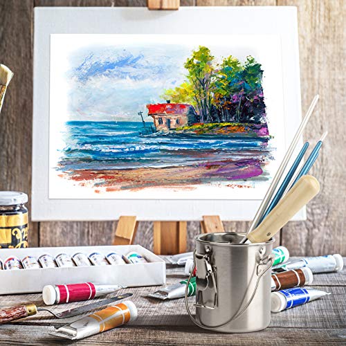 MyLifeUNIT Paint Brush Cleaner, Stainless Steel Brush Holder for Painting, 6.6 oz MyLifeUNIT