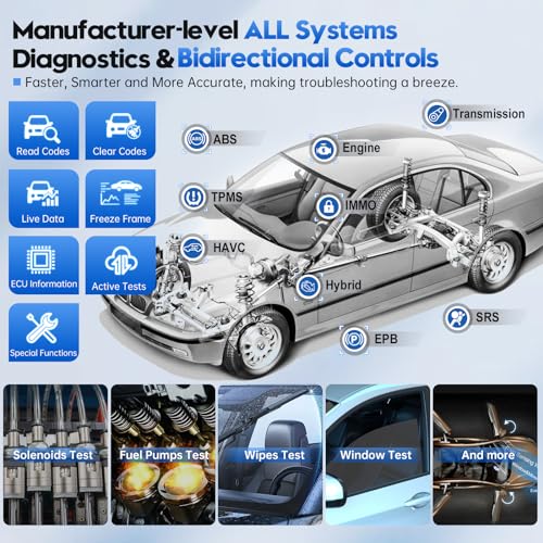 XTOOL D9S Pro Automotive Diagnostic Scan Tool, Upgraded Ver of D9Pro Scanner, 2024 Newest with Topology, ECU Coding & Programming, 42+ Resets, All XTOOL