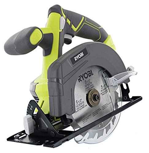 Ryobi One P505 18V Lithium Ion Cordless 5 1/2" 4,700 RPM Circular Saw (Battery Not Included, Power Tool Only), Green RYOBI