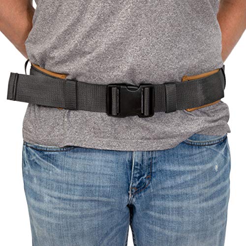 Dickies Heavy-Duty Padded Work Belt for Contractors, Quick-Release Buckle, Adjustable, 3-Inch Width, Holds Most Tool Belt Pouches, Grey/Tan Dickies Work Gear