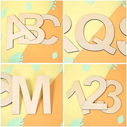 12 Inch Wooden Symbol &, 1/4 Inch Thick Large Unfinished Wood Letter for DIY Crafts Home Wall Decor TDOCK