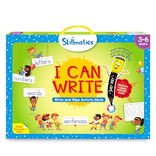 Skillmatics Educational Toy - I Can Write, Preschool & Kindergarten Learning Activity for Kids, Toddlers, Supplies for School, Gifts for Girls & Skillmatics